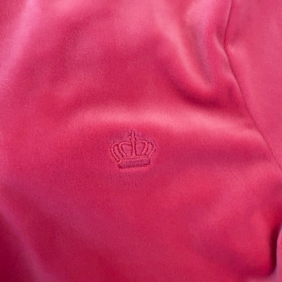 Juicy by Juicy Couture Pink Velour Midweight Track Jacket SIZE Small - Picture 3 of 5